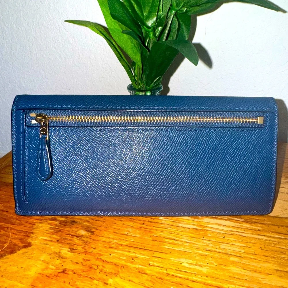 Coach Blue Leather Wallet - Picture 7 of 7